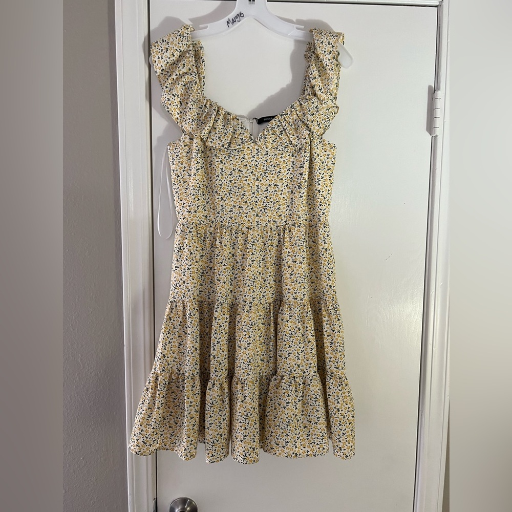Yellow and White Floral Sundress